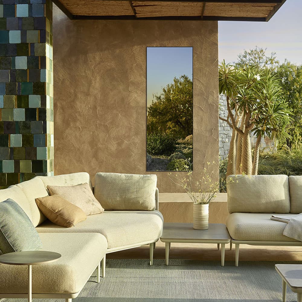 Lucka Outdoor Gold XL Mirror By FCI London