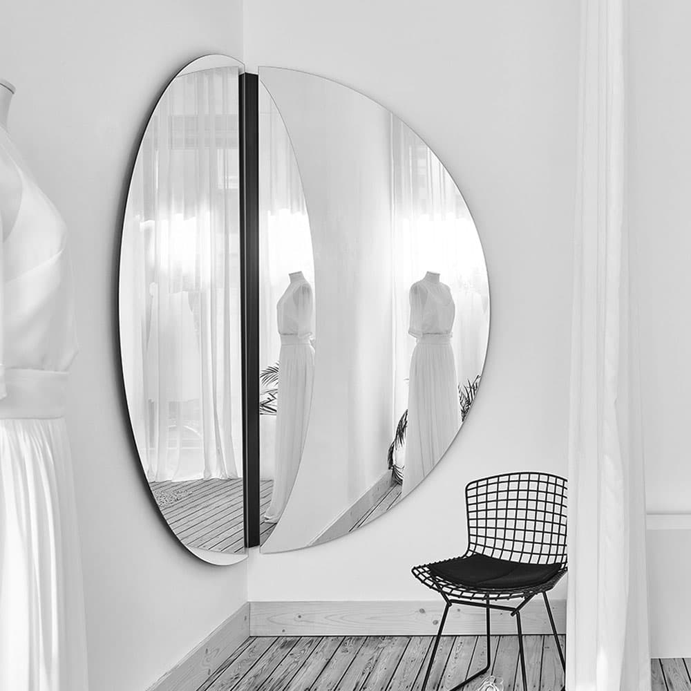 Luna Black Corner L Mirror By FCI London
