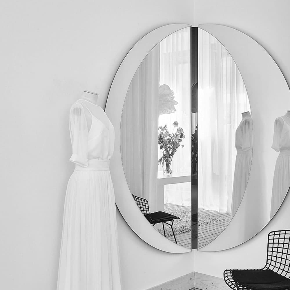 Luna Black Corner L Mirror By FCI London