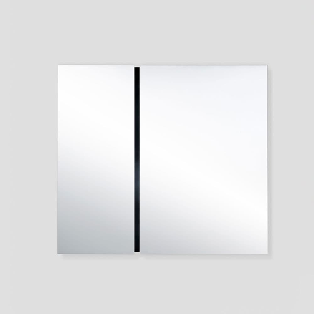 Luna Black Rectangle M Mirror By FCI London