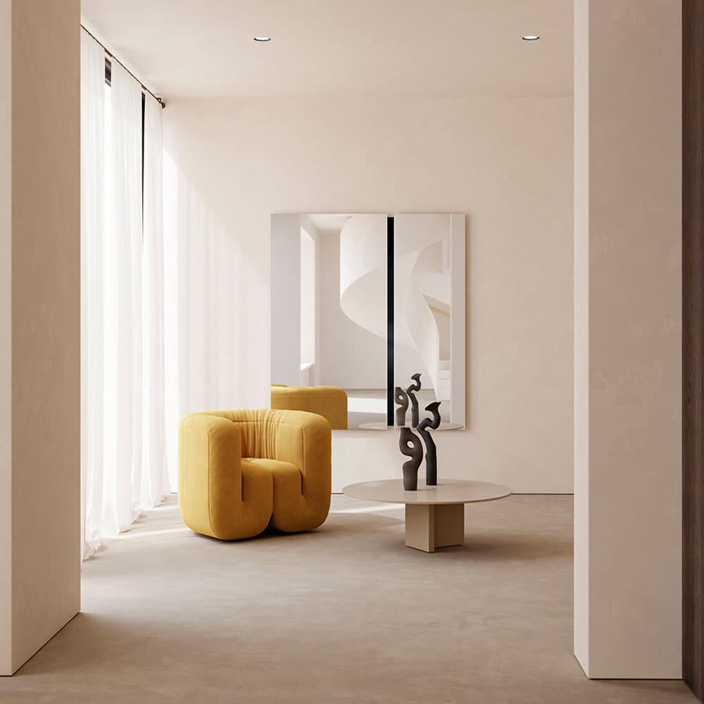 Luna Black Rectangle M Mirror By FCI London