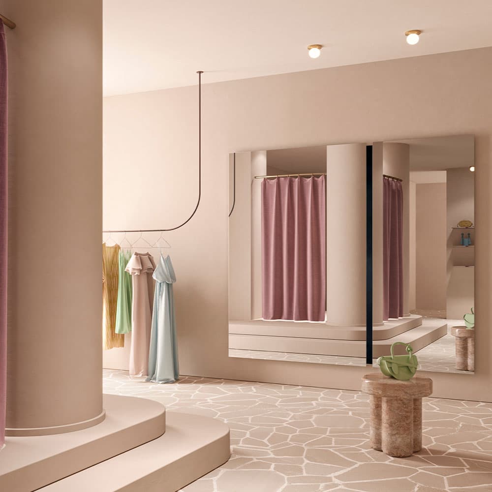 Luna Black Rectangle M Mirror By FCI London