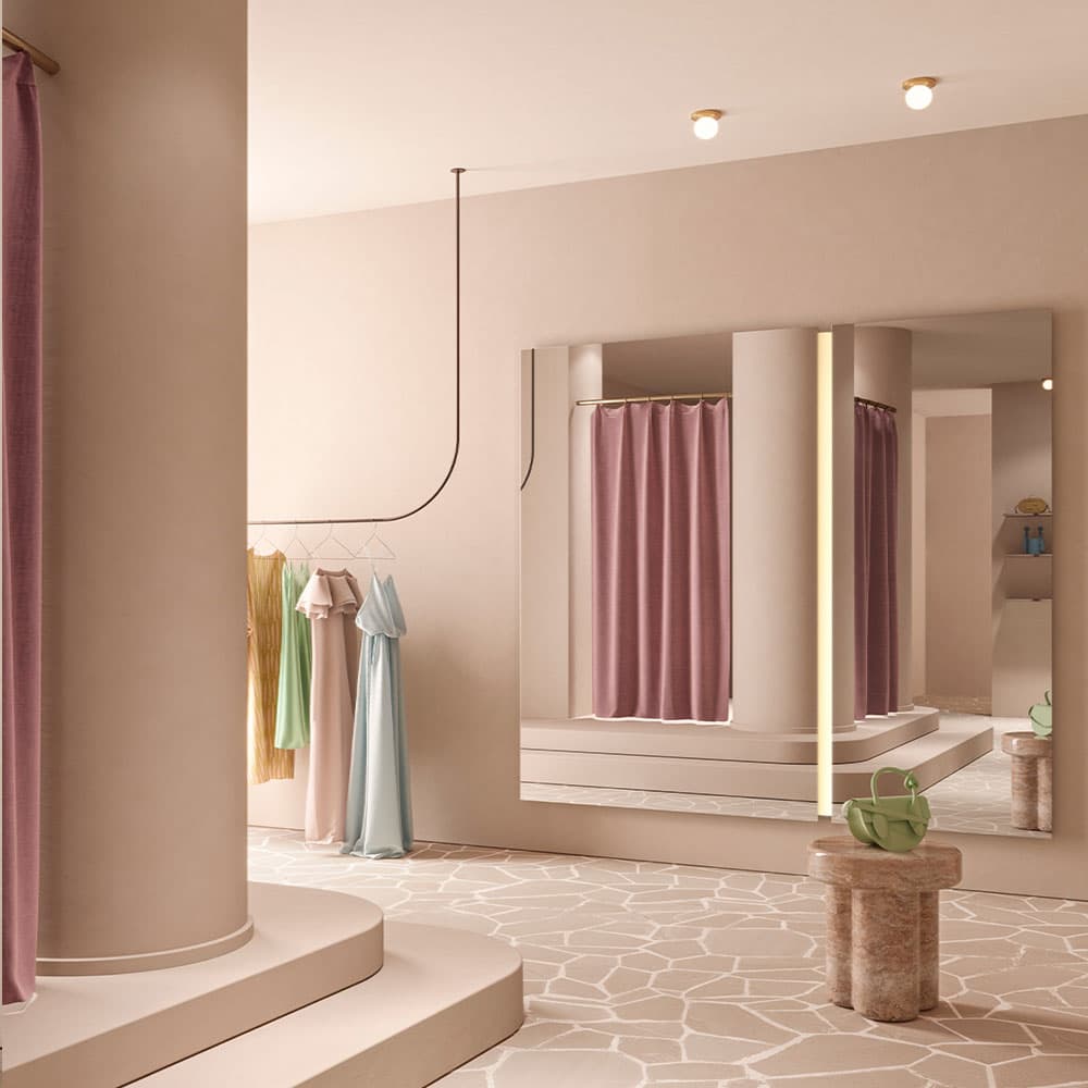 Luna Light Rectangle L Mirror By FCI London