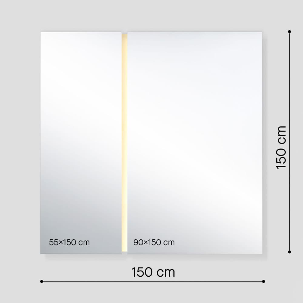 Luna Light Rectangle M Mirror By FCI London