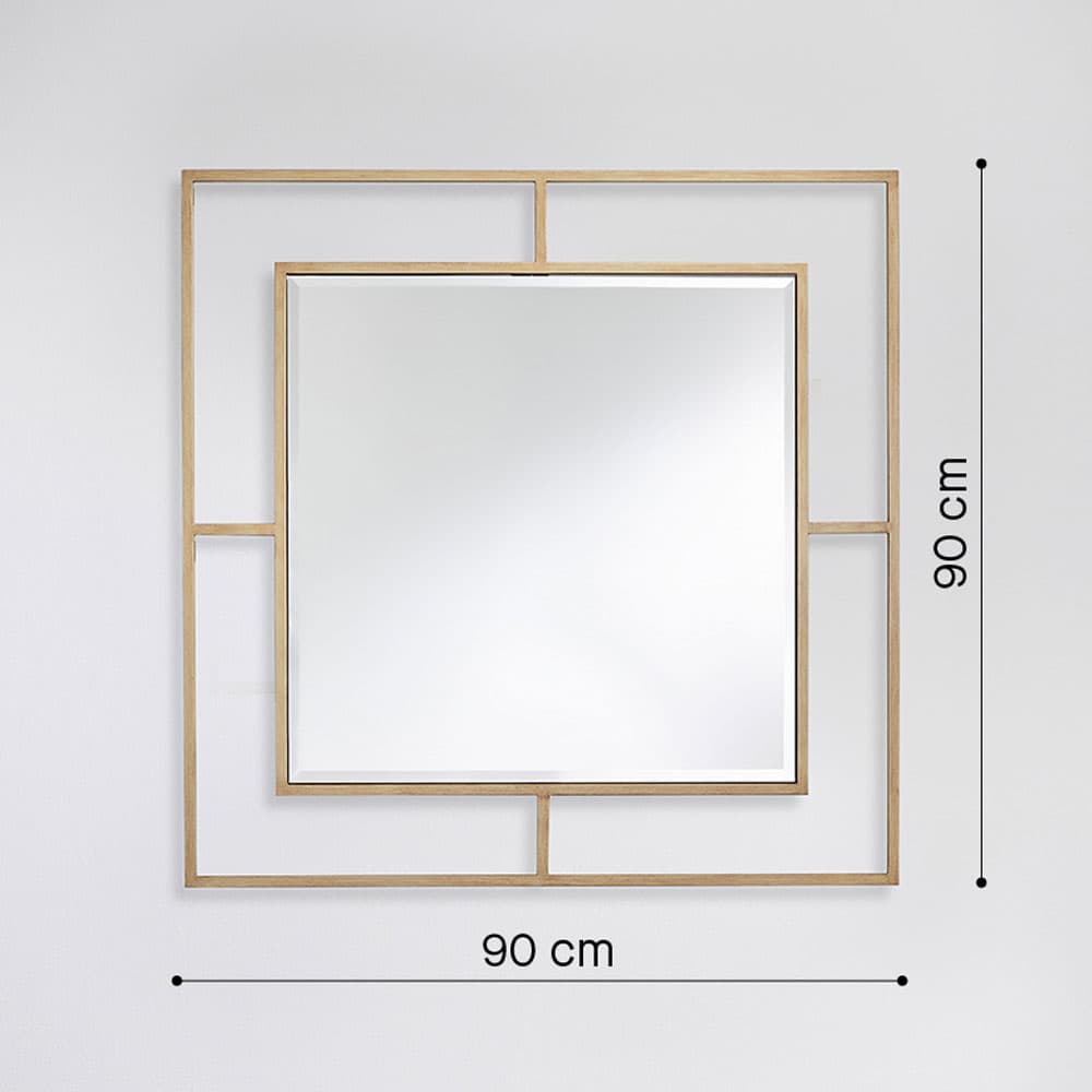 Nico Bronze Square Mirror By FCI London