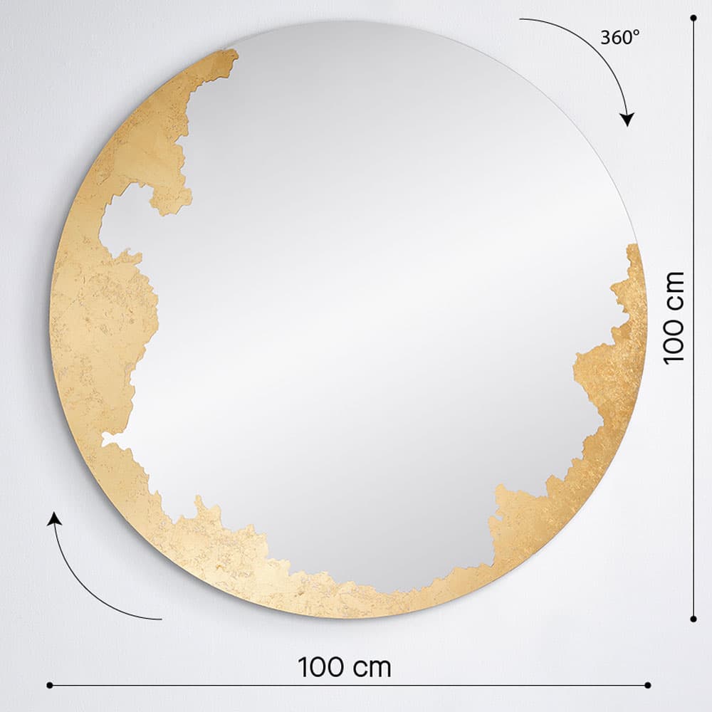 Ornato Round L Mirror By FCI London