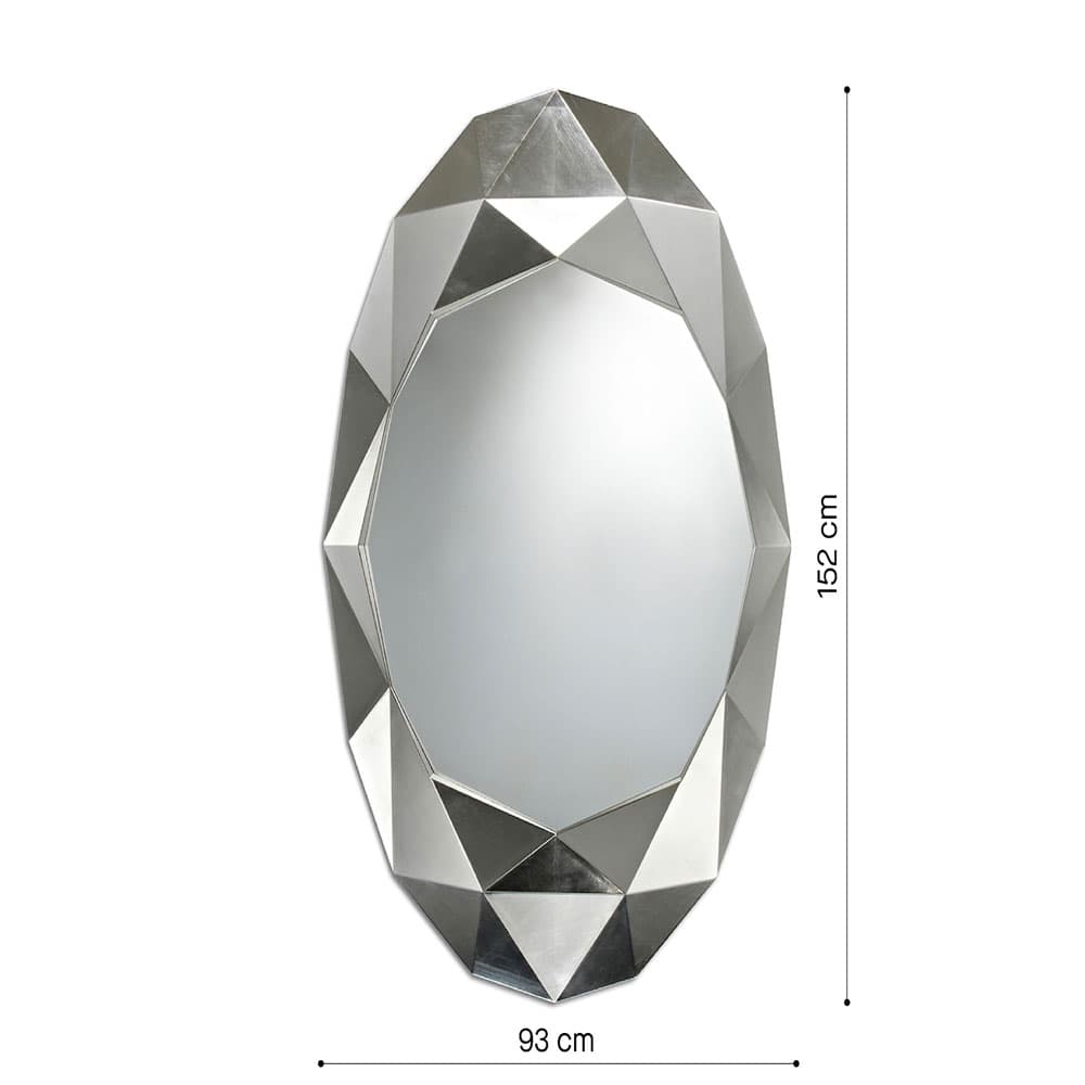 Precious Silver Wall Mirror by Reflections