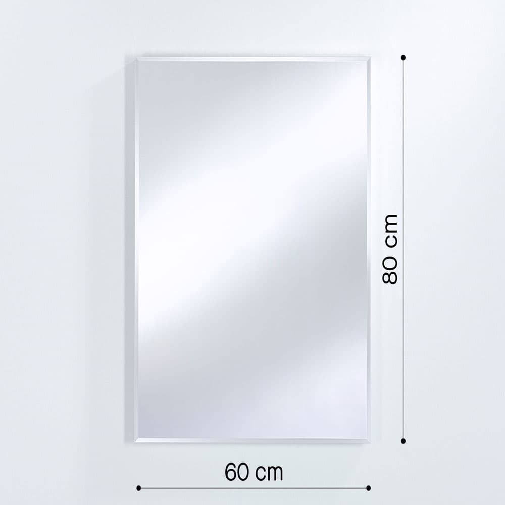 Slimflex Black Rectangle Mirror By FCI London