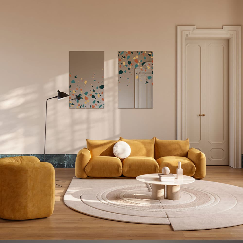 Terrazzo Rectangle Mirror By FCI London