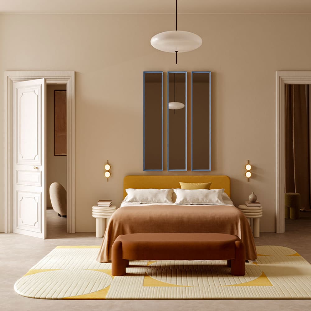 Velvet Blue Hall Mirror By FCI London