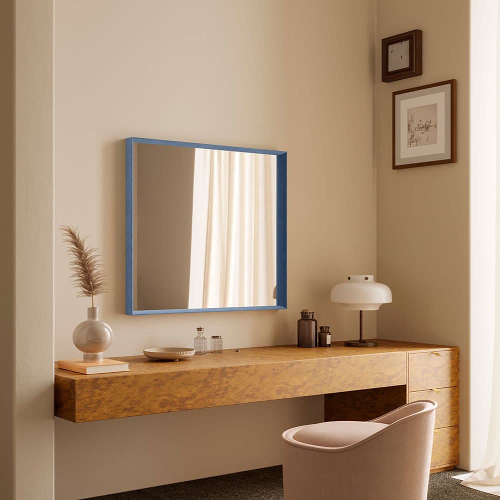 Velvet Blue Hall Mirror By FCI London