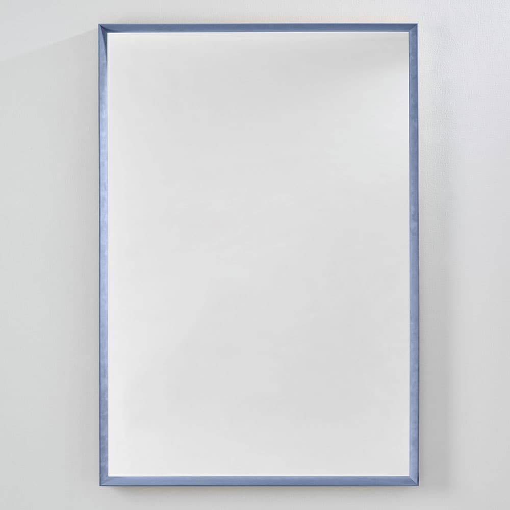 Velvet Blue Rectangle Mirror By FCI London
