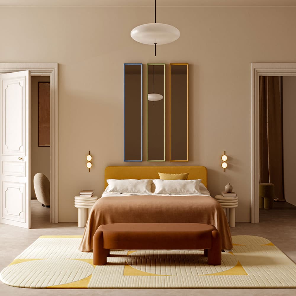 Velvet Blue Small Mirror By FCI London