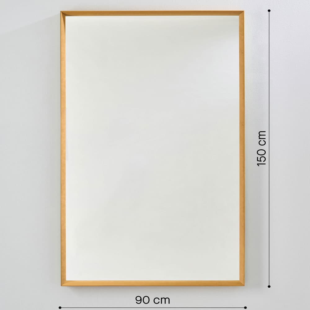 Velvet Ochre Rectangle Mirror By FCI London