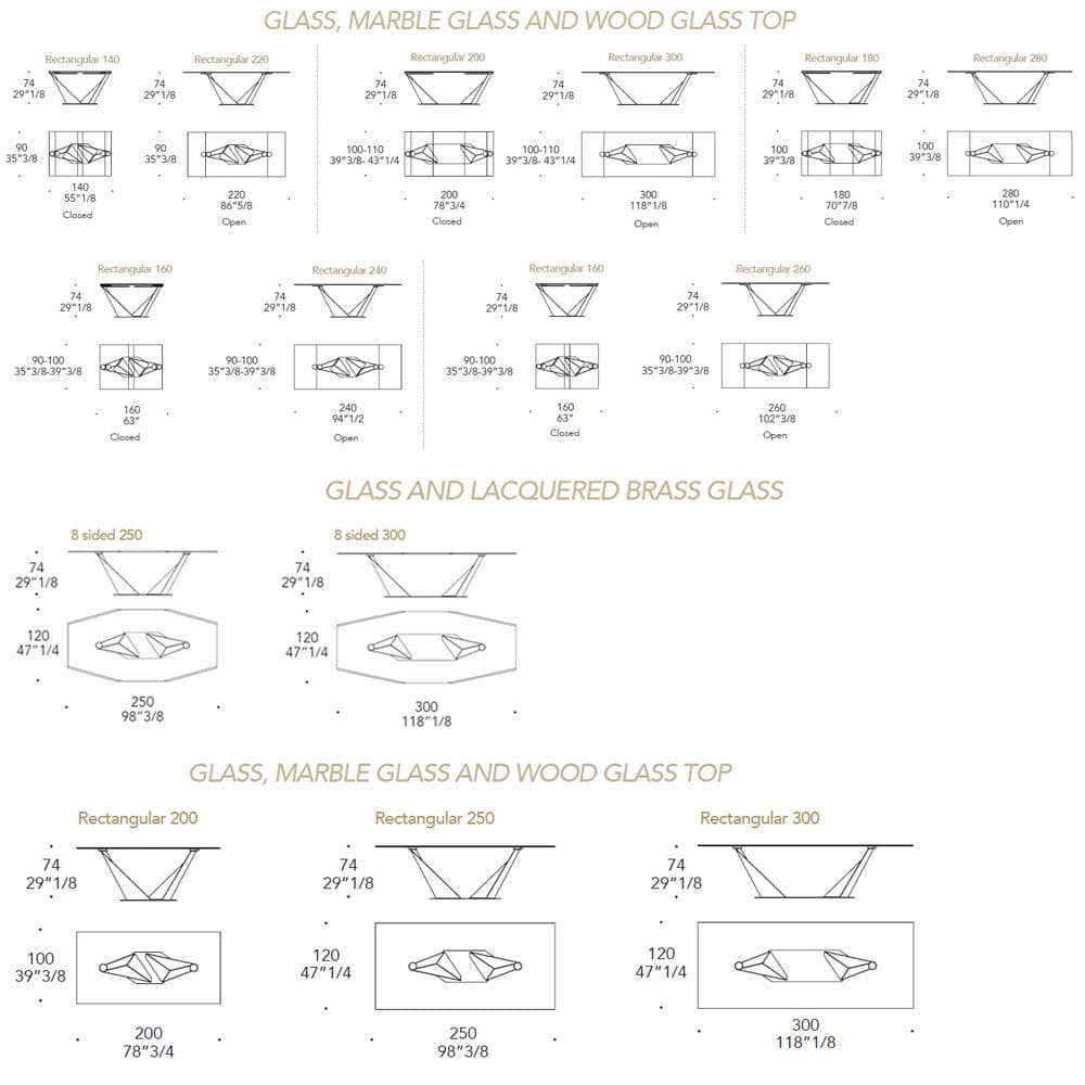 Quartz 72 Extending Tables by Reflex Angelo