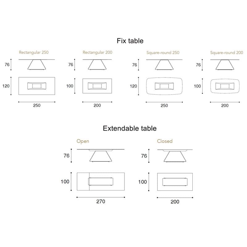 Oh 72 Dining Table by Reflex Angelo