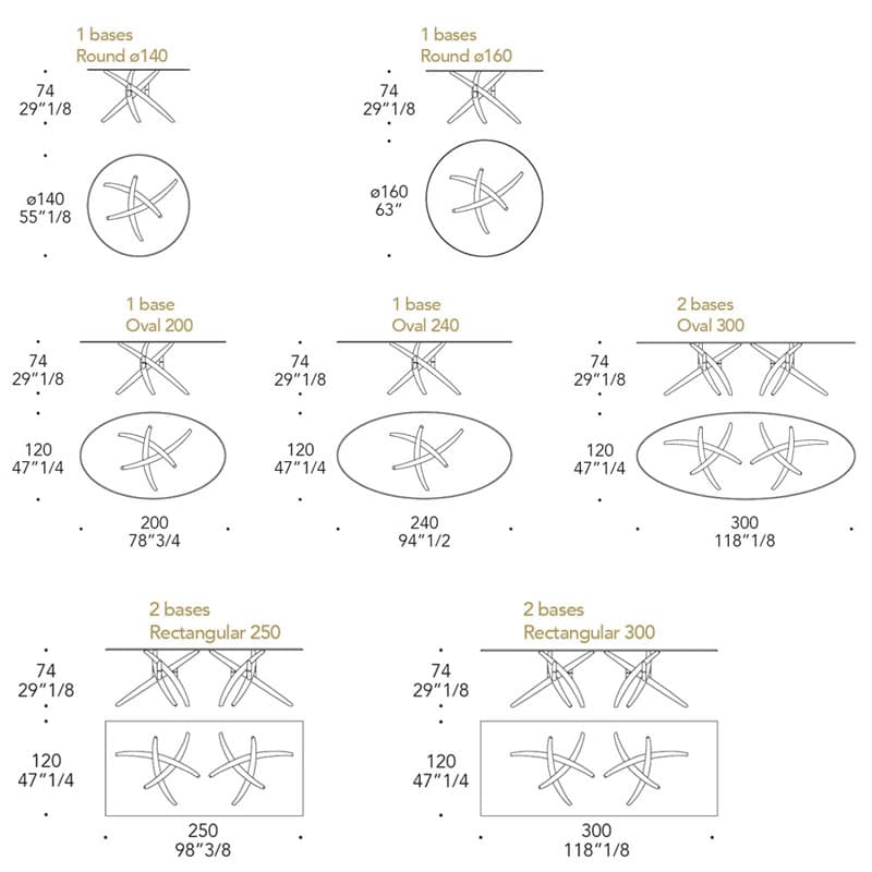 Grass Threads 72 Dining Table by Reflex Angelo