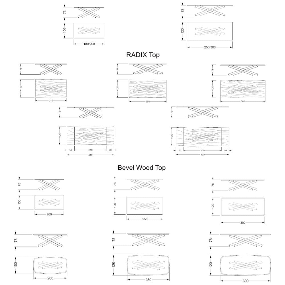 Mikado 72 Dining Table by Reflex Angelo