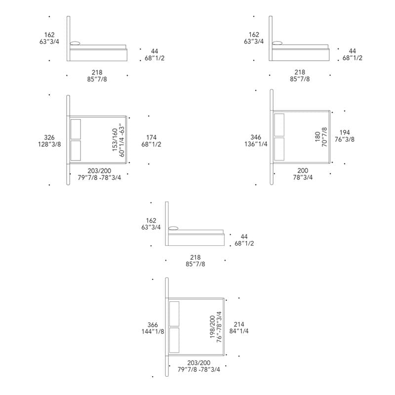 Plisse Xl Double Bed by Reflex Angelo