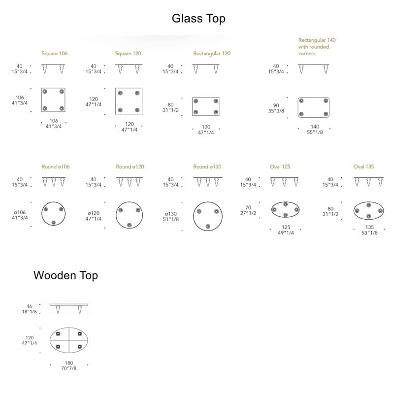 Grand Channel 40-55 Coffee Table by Reflex Angelo