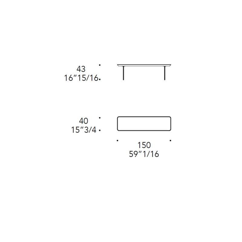 Monolith Bench by Reflex Angelo