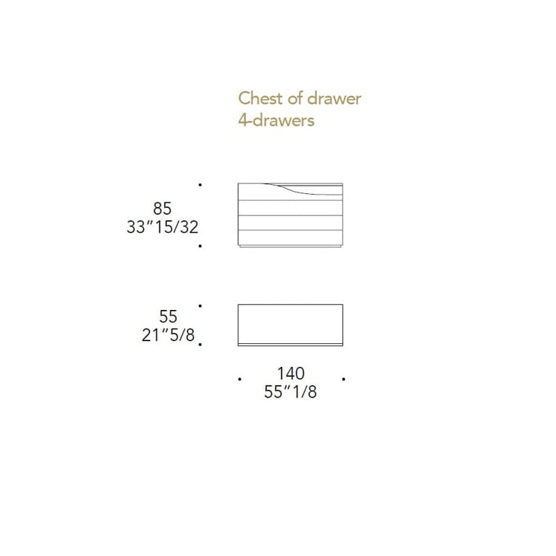 Como Sign Chest of Drawer by Reflex Angelo
