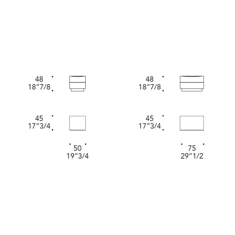 Luna Bedside Table by Reflex Angelo