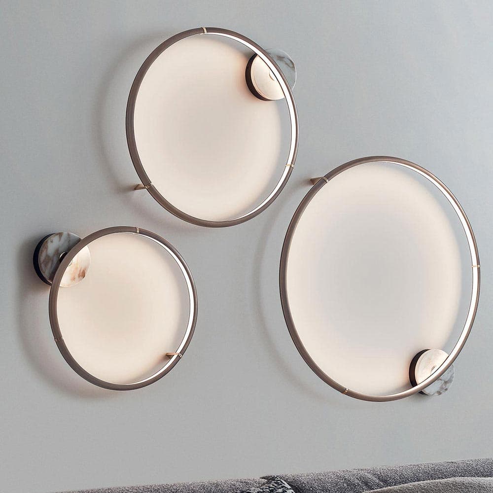 Halo Applique Wall Lamp by Rugiano