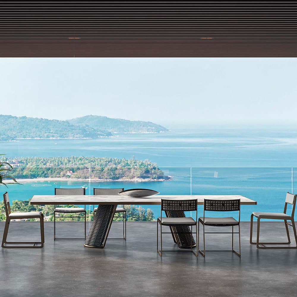 Marina Rectangular Outdoor Table by Rugiano