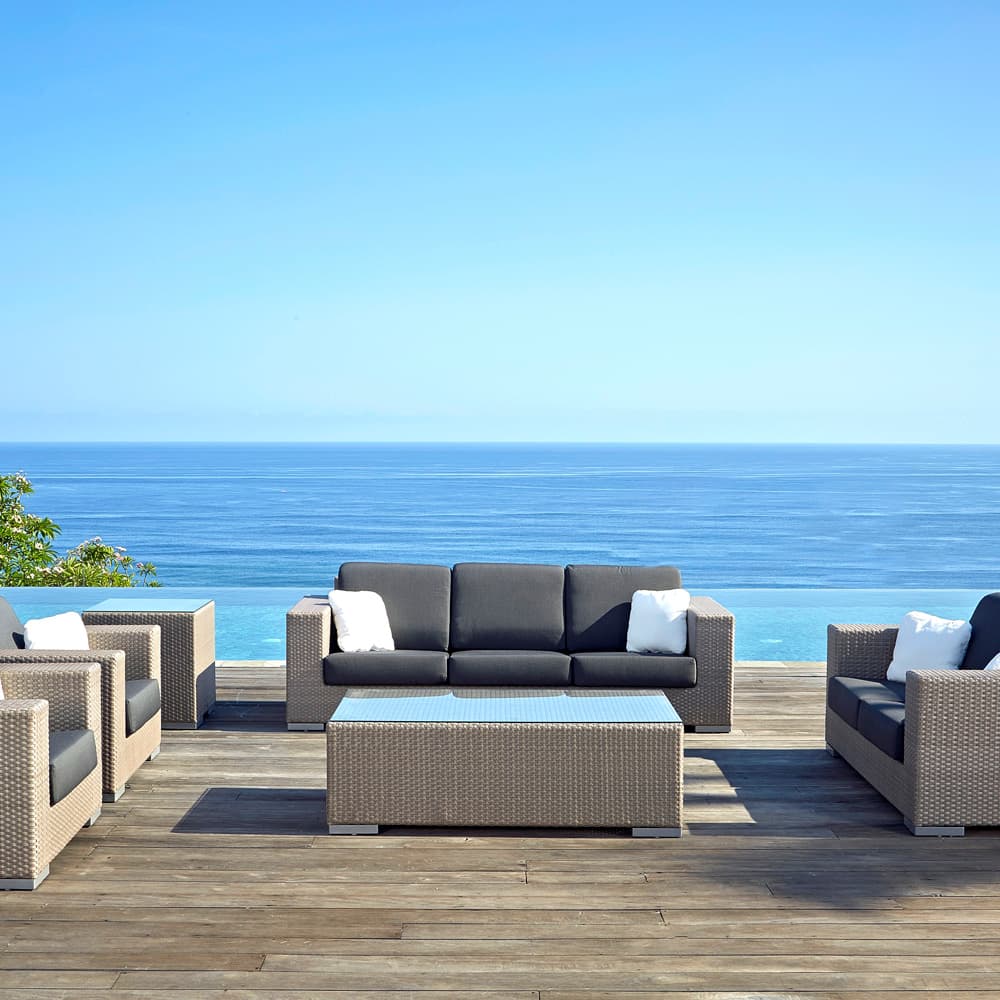 Brando Rectangle Blue Coffee Table by Skyline Design