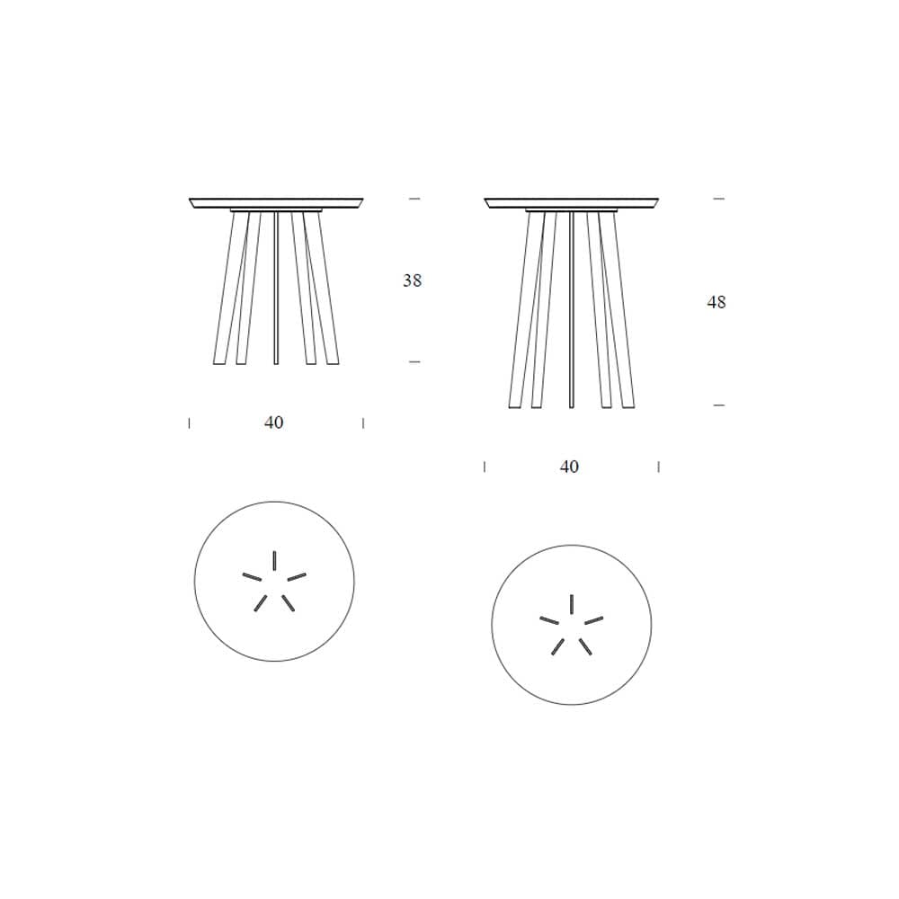 Shine Side Table by Tonin Casa