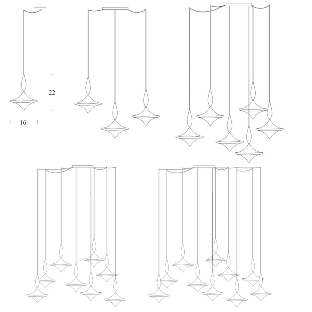 Etoile Suspension Lamp by Tonin Casa