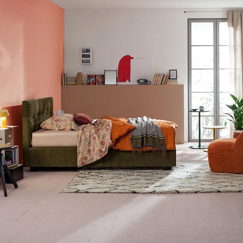 Max Capitonne Low.22 Single Bed by Twils