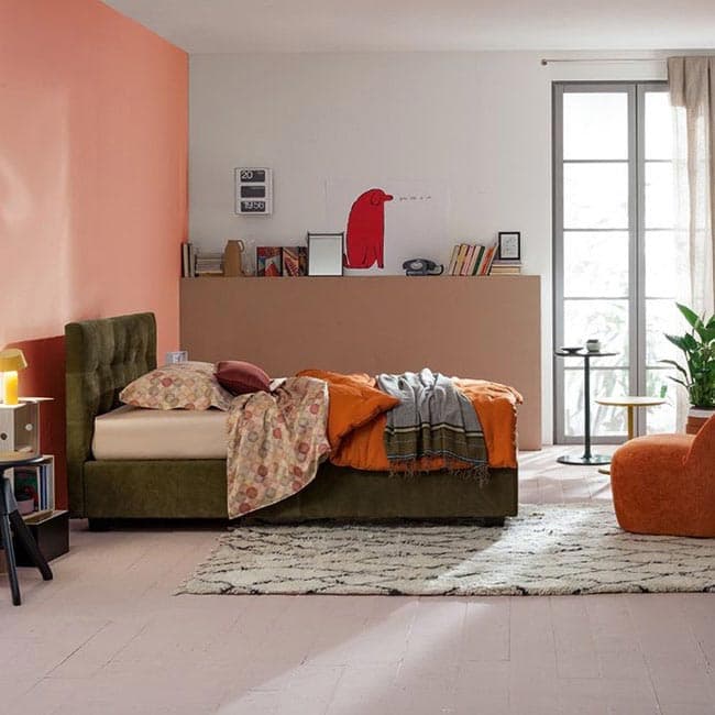 Max Capitonne Low.22 Single Bed by Twils