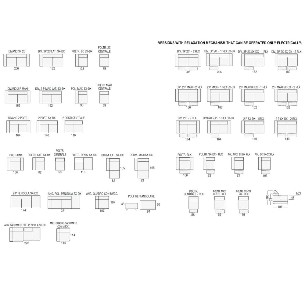 Rick Sofa by Valore Collezione