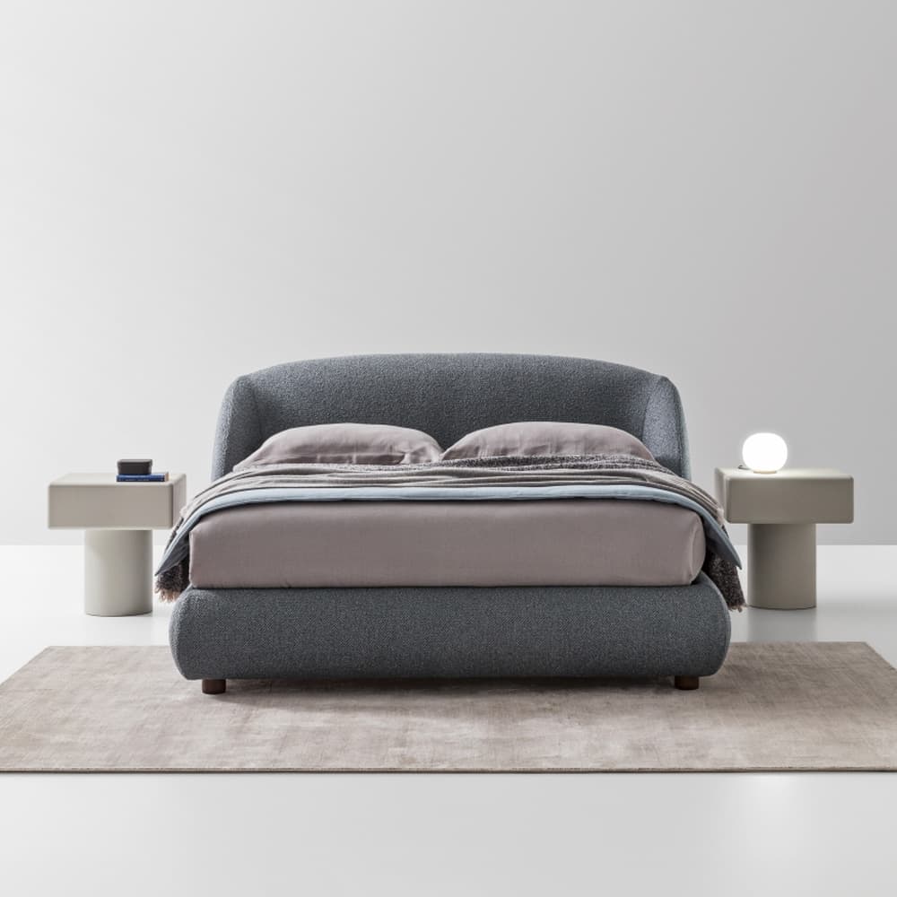 A dark grey bedroom furniture set