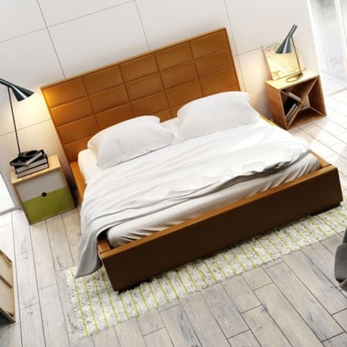 Quaddro Midi Double Bed by B and B Letti