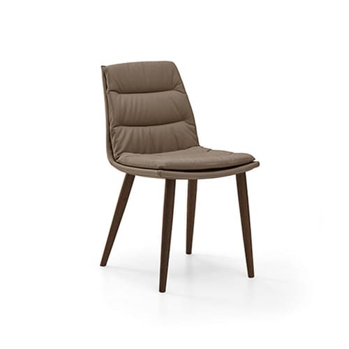 Lady 4 Wood Legs Dining Chair By Italforma