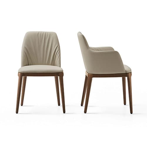 Max Deluxe Wood Base Dining Chair By Italforma