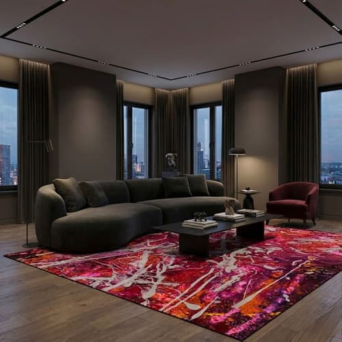 Electric Fire Rug By FCI London
