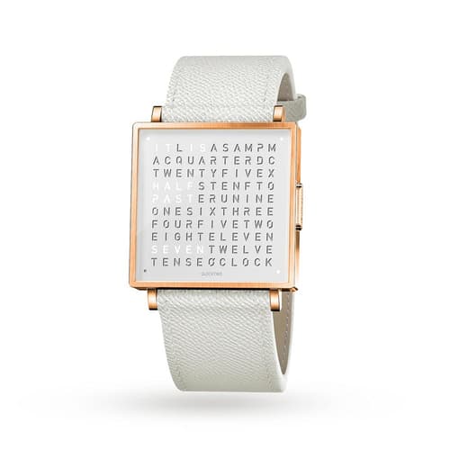 Qlocktwo 35Mm Rose White Wristwatch by Biegert and Funk