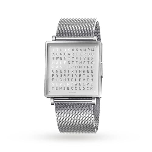 Qlocktwo 39Mm Fine Steel Wristwatch by Biegert and Funk