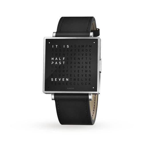 Qlocktwo 39Mm Pure Black Wristwatch by Biegert and Funk