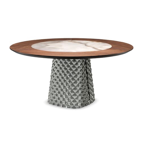 Elegant round dining table from Cattelan Italia with a wooden finish available at FCI London