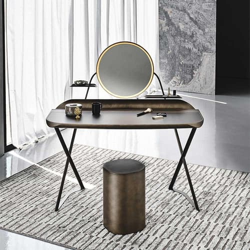 Cocoon Trousse Leather Writing Desk by Cattelan Italia