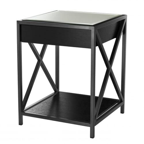 Beverly Hill Bronze Finish Bedside Table by Eichholtz