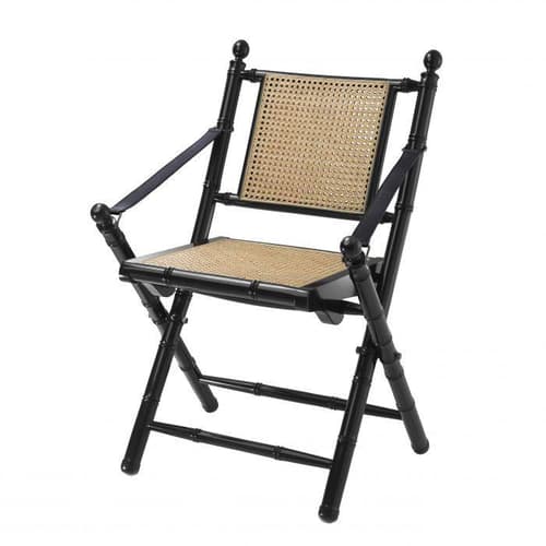 Bolsena Black Finish Outdoor Chair by Eichholtz