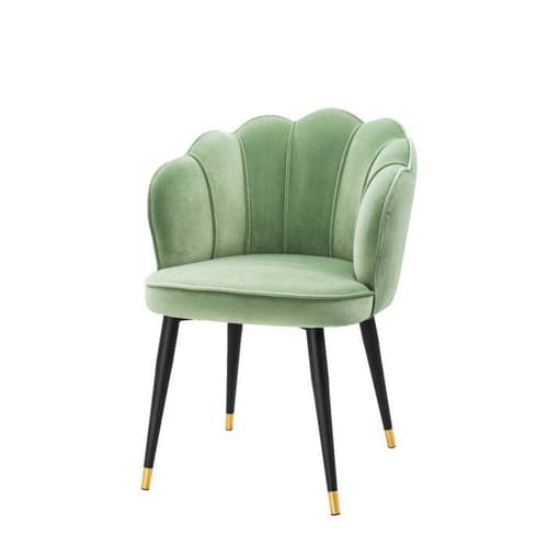 Bristol Pistache Green Velvet Dining Chair by Eichholtz
