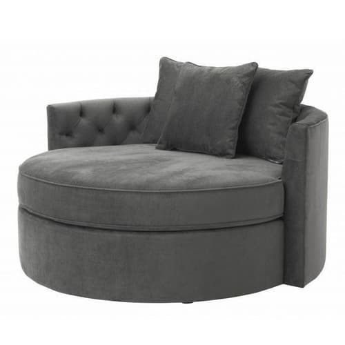 Carlita Granite Grey Sofa by Eichholtz