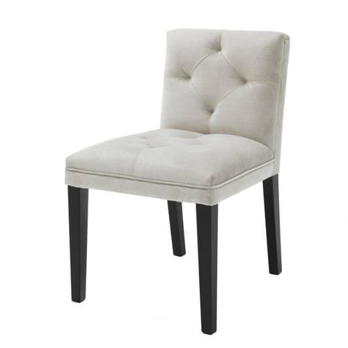 Cesare Pebble Grey Dining Chair by Eichholtz
